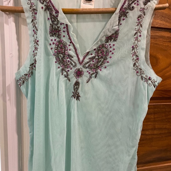 Jean Votre Nom Mint colored pant suit - Picture 3 of 4